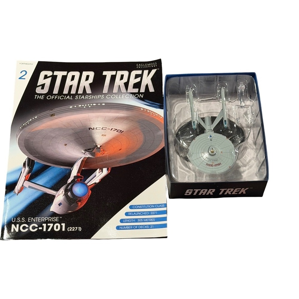 Star Trek Eaglemoss Official Starships Issue 2 USS Enterprise NCC-1701 Refit Box